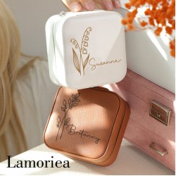 Christmas gift for her gift for Mum gift for Girlfriend Christmas gift for wife gift for sister gift for woman Custom Engraved Jewelry box Lamoriea