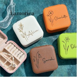 Christmas gift for her gift for Mum gift for Girlfriend Christmas gift for wife gift for sister gift for woman Custom Engraved Jewelry box Lamoriea